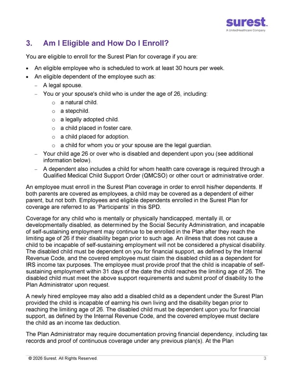 APTURA Group, Inc. - Surest Plan Summary - Page 5