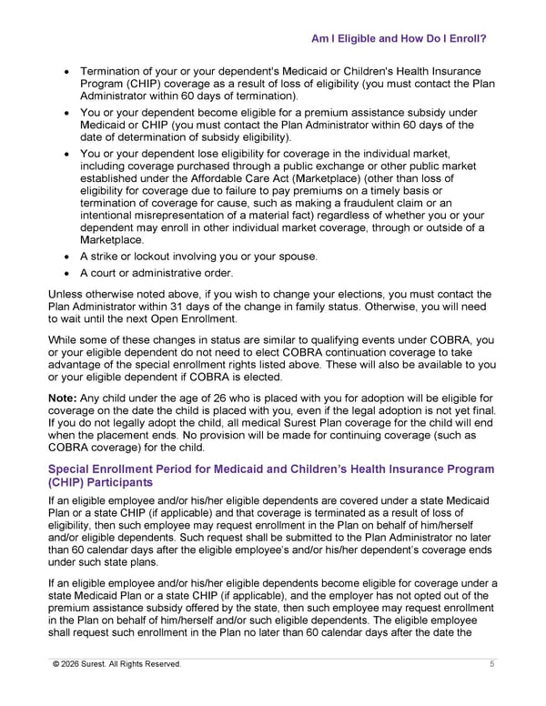 APTURA Group, Inc. - Surest Plan Summary - Page 7