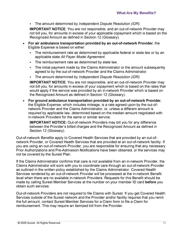 APTURA Group, Inc. - Surest Plan Summary - Page 15