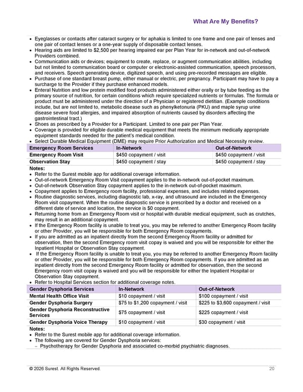 APTURA Group, Inc. - Surest Plan Summary - Page 22