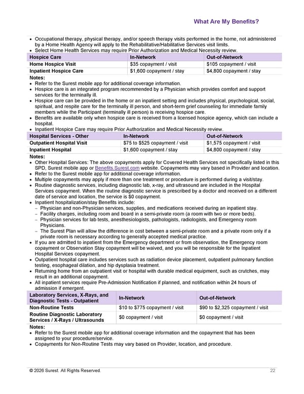 APTURA Group, Inc. - Surest Plan Summary - Page 24
