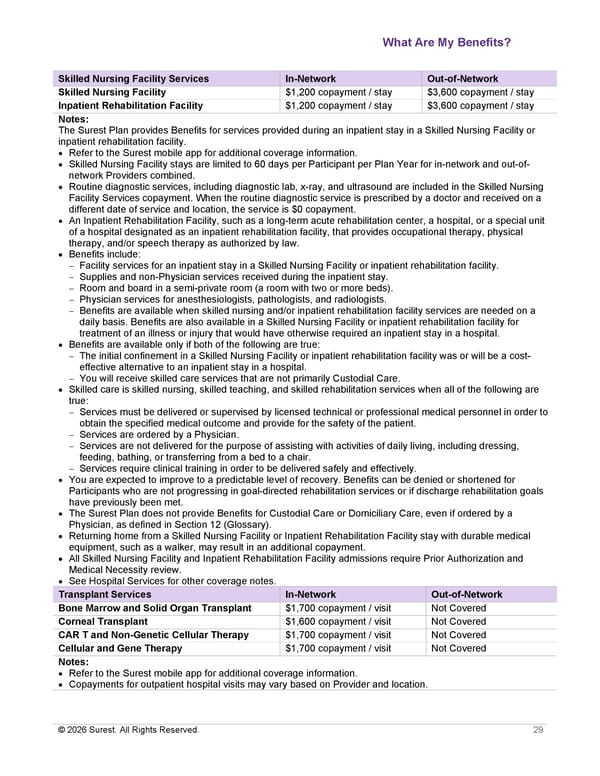 APTURA Group, Inc. - Surest Plan Summary - Page 31