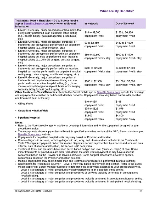 APTURA Group, Inc. - Surest Plan Summary - Page 33