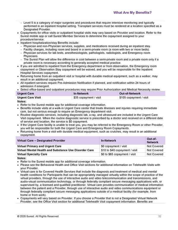 APTURA Group, Inc. - Surest Plan Summary - Page 34