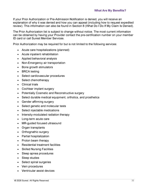 APTURA Group, Inc. - Surest Plan Summary - Page 37