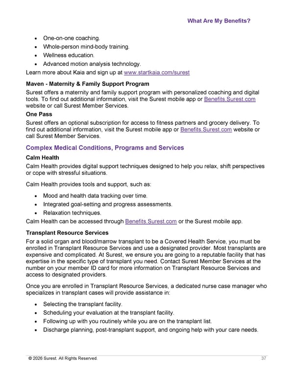 APTURA Group, Inc. - Surest Plan Summary - Page 39
