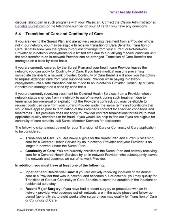 APTURA Group, Inc. - Surest Plan Summary - Page 42