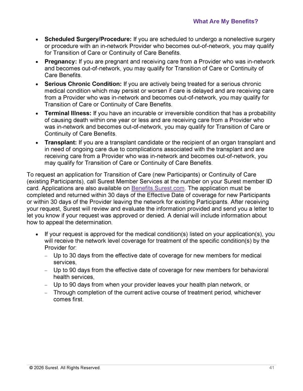 APTURA Group, Inc. - Surest Plan Summary - Page 43