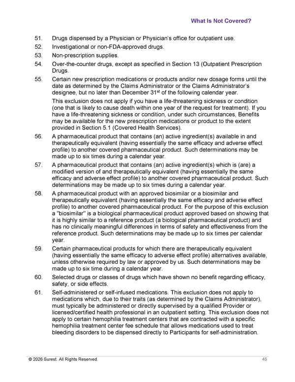 APTURA Group, Inc. - Surest Plan Summary - Page 47