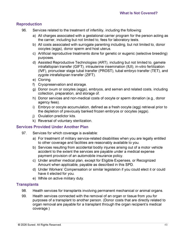 APTURA Group, Inc. - Surest Plan Summary - Page 51