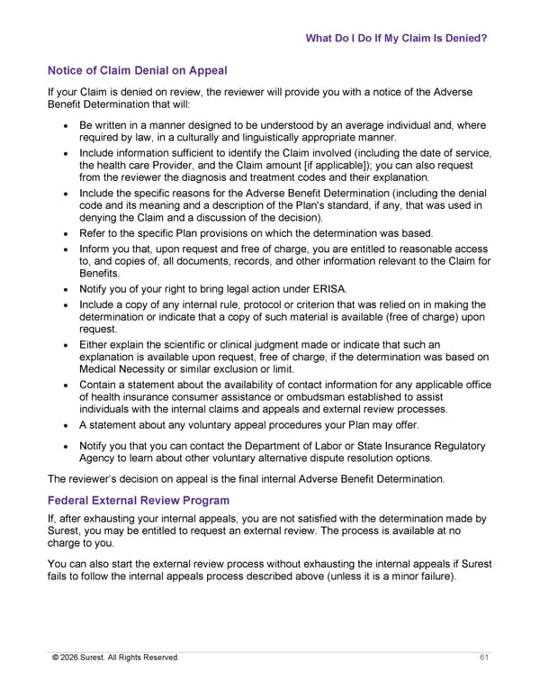 APTURA Group, Inc. - Surest Plan Summary - Page 63