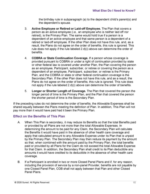 APTURA Group, Inc. - Surest Plan Summary - Page 84