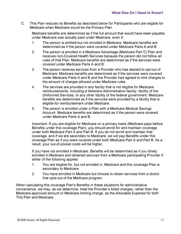 APTURA Group, Inc. - Surest Plan Summary - Page 85