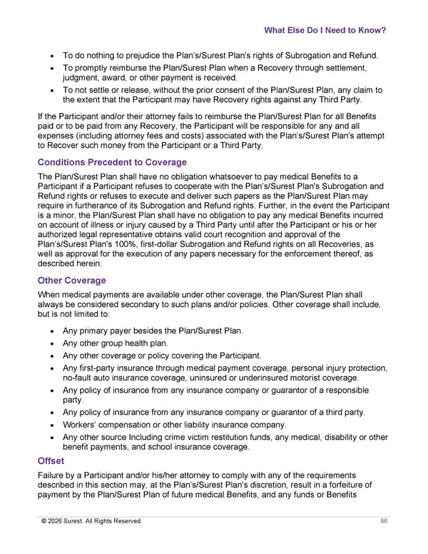 APTURA Group, Inc. - Surest Plan Summary - Page 88