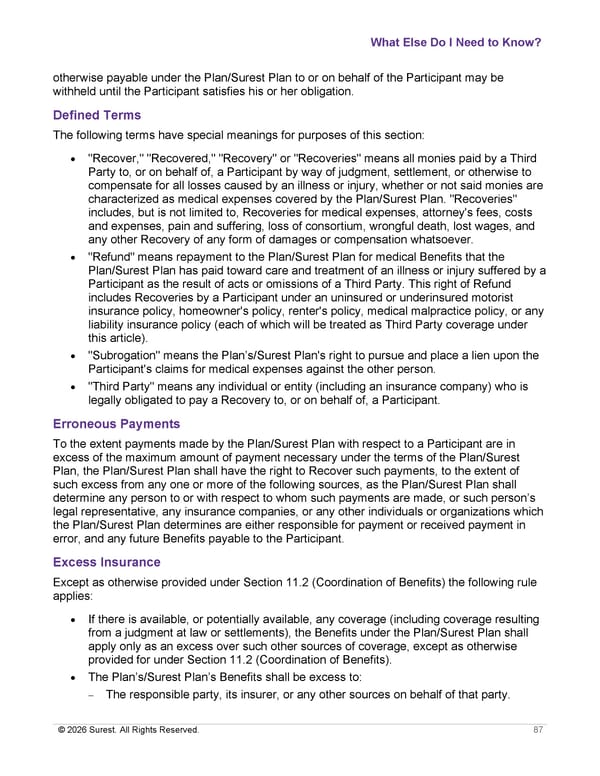 APTURA Group, Inc. - Surest Plan Summary - Page 89