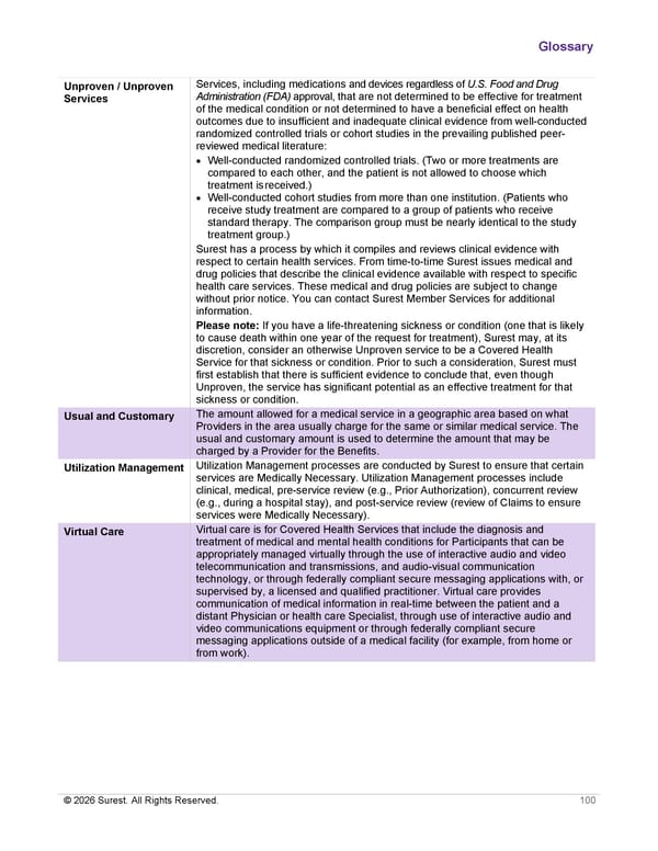 APTURA Group, Inc. - Surest Plan Summary - Page 102