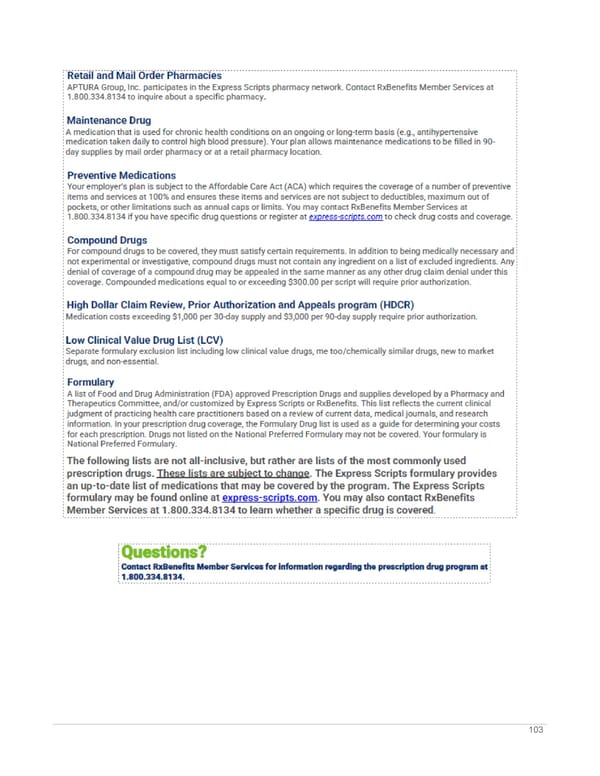 APTURA Group, Inc. - Surest Plan Summary - Page 105