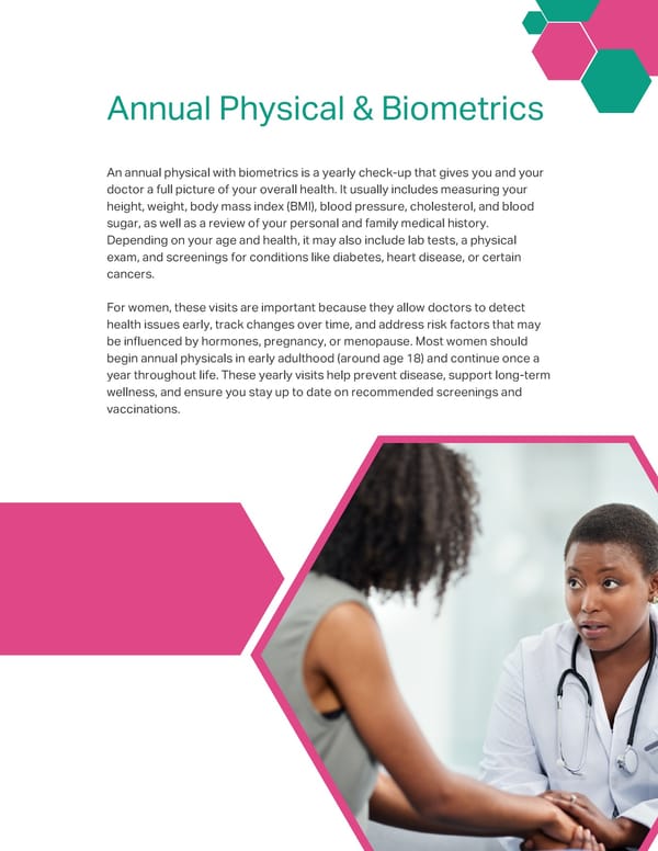 Women's Preventive Screening Recommendations - Page 3
