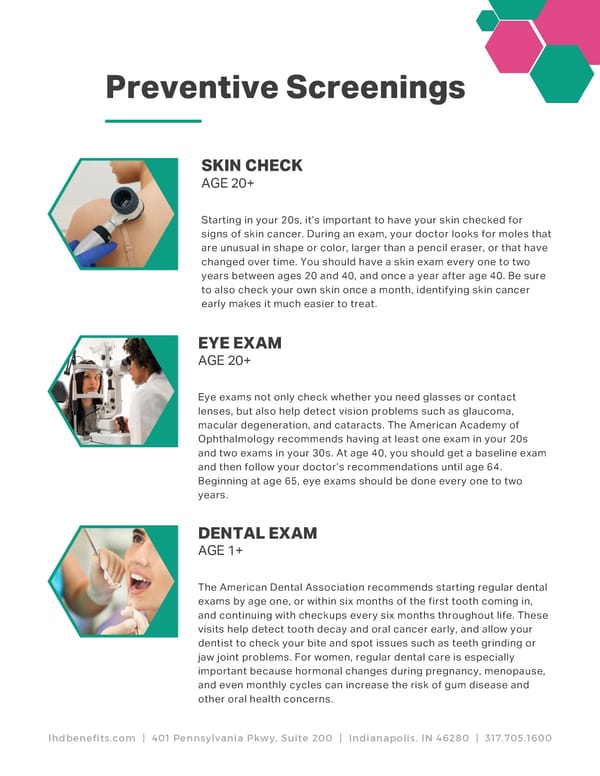 Women's Preventive Screening Recommendations - Page 4