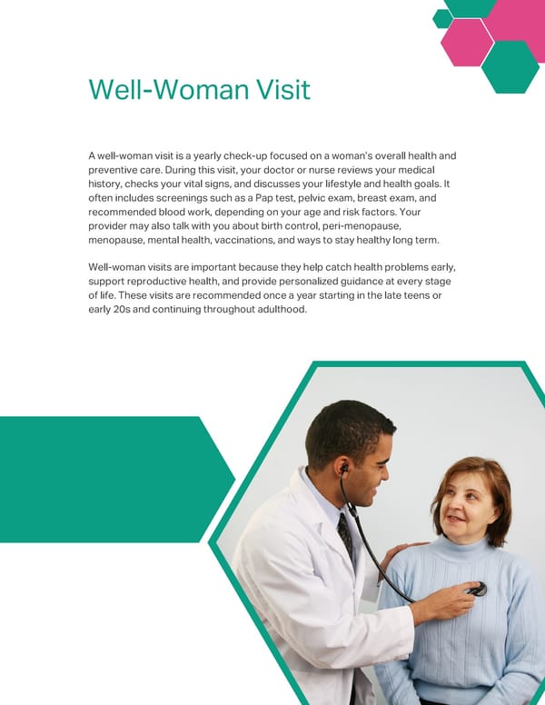 Women's Preventive Screening Recommendations - Page 5