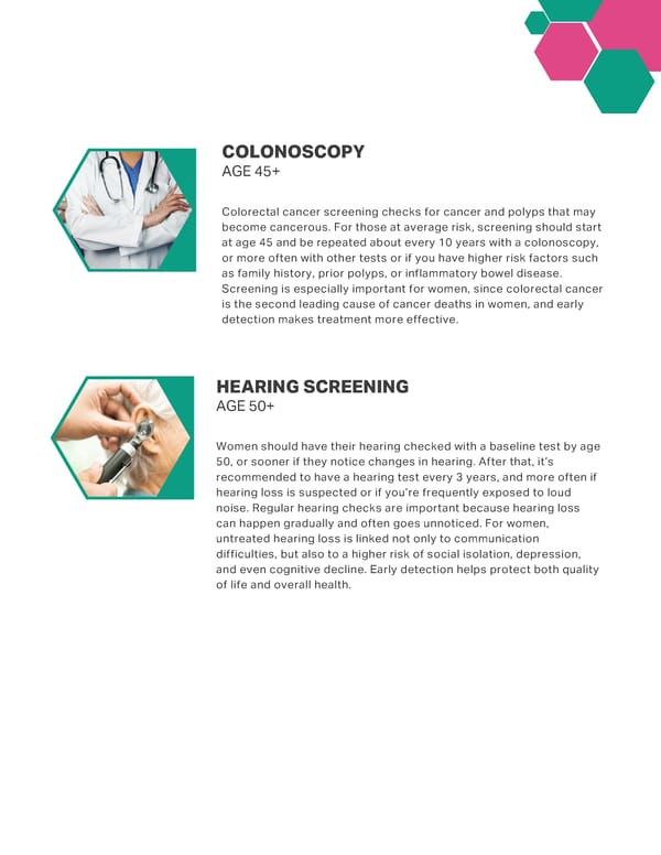 Women's Preventive Screening Recommendations - Page 8