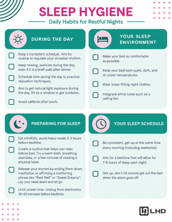 Sleep Hygiene: Daily Habits for Restful Nights - Page 1