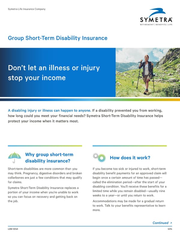 Short-Term Disability - Page 1