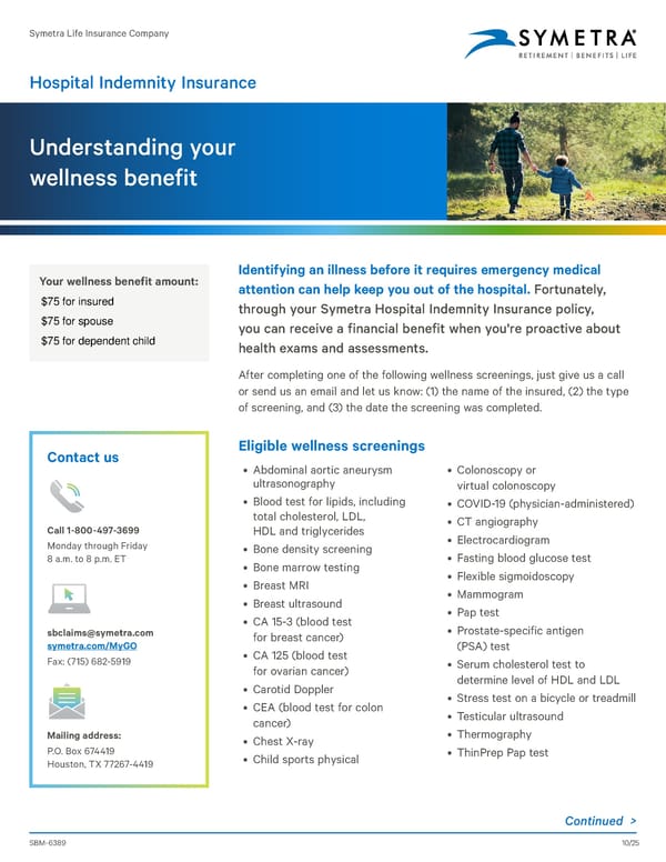 Hospital Indemnity Insurance - Page 7