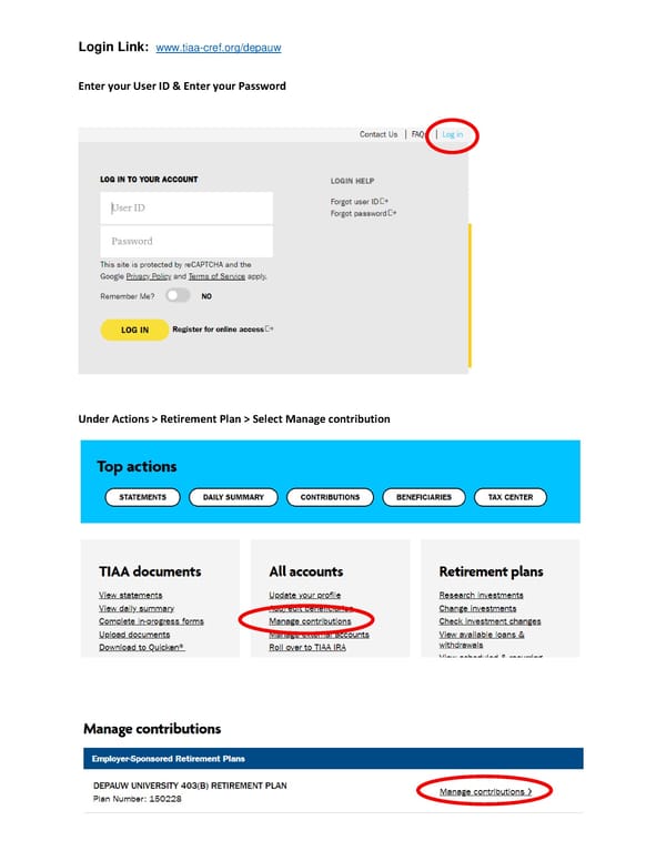 [TIAA] Change your 403(b) Contributions - Page 1
