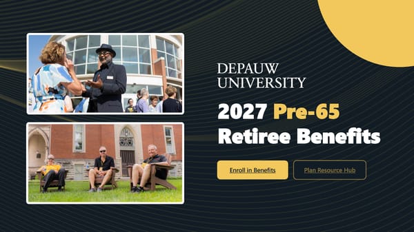 2027 Pre-65 Retiree Benefit Guide - Page 1